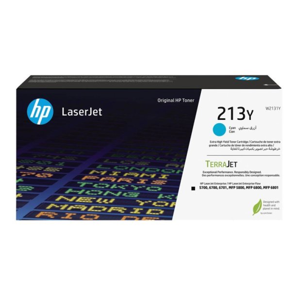 HP 213Y - original - LaserJet-tonerpatron med ekstra hj kapacitet - cyan