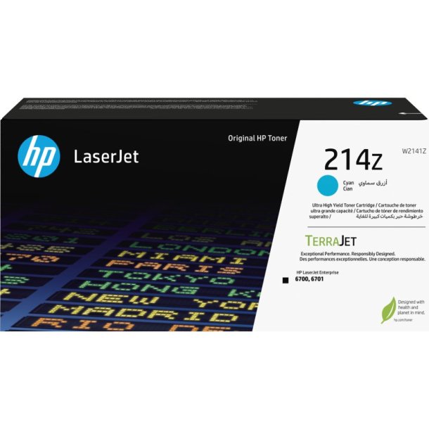 HP 214z - Ultra High Yield - Cyan - Original - LaserJet Tonerpatron - 26.000 sider