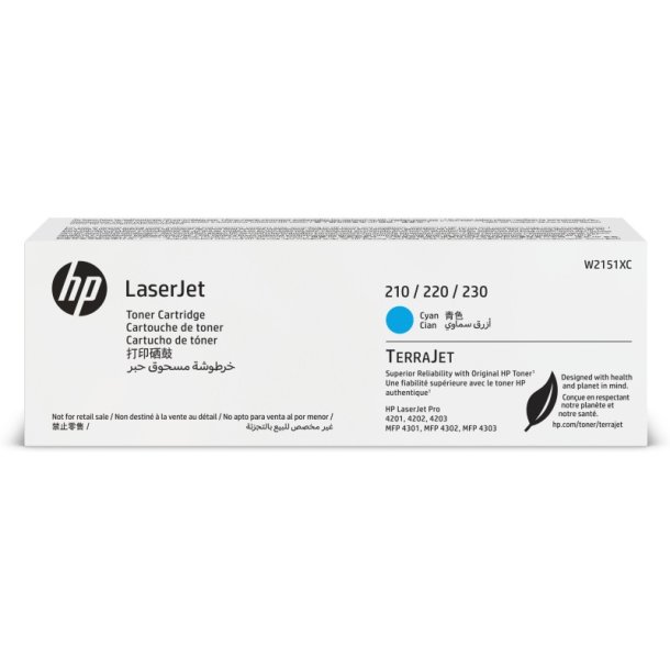 HP W2151XC - Cyan - Original - Contract LaserJet Tonerpatron - 5.500 sider