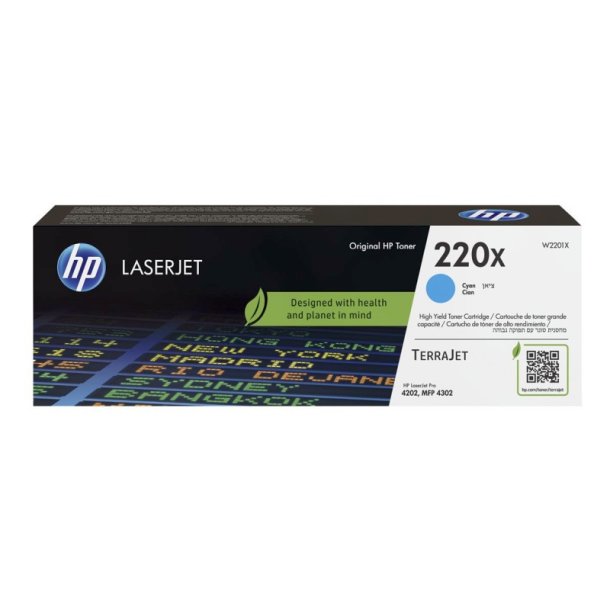 HP 220X - original - LaserJet-tonerpatron - cyan