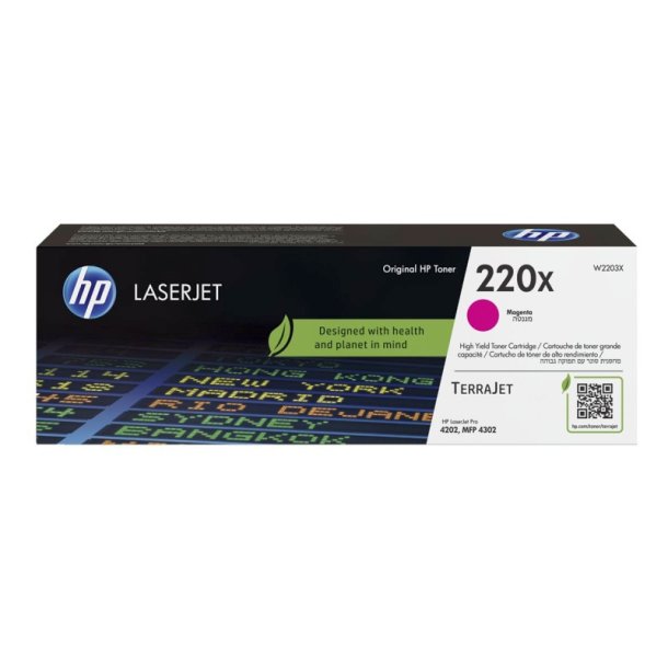 HP 220X - original - LaserJet-tonerpatron - magenta