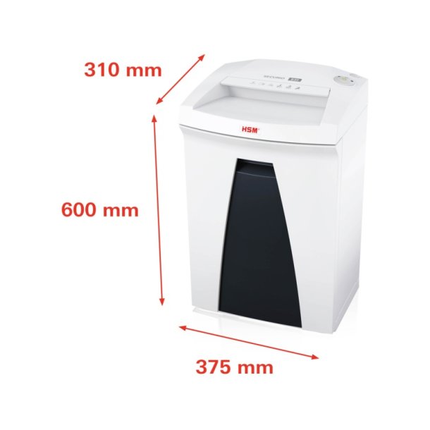 HSM Securio B22 makulator - P4 konfettimakulator - 33 Liter