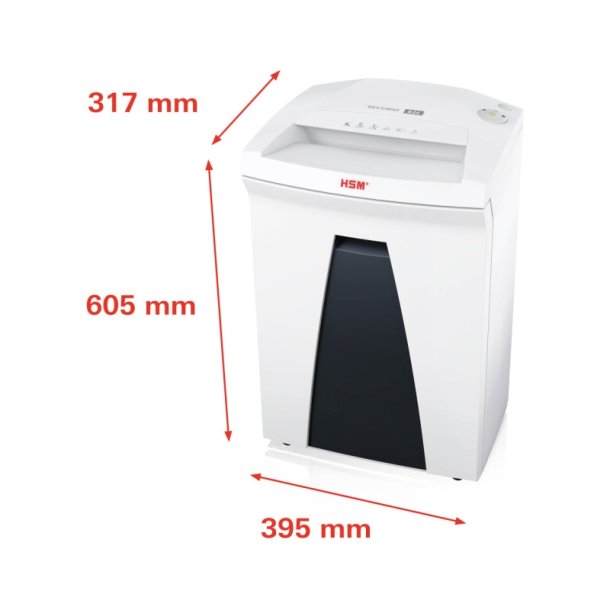 HSM Securio B24 makulator - P4 konfettimakulator - 35 Liter