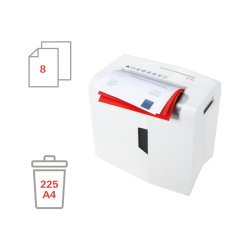 HSM Shredstar X8 makulator - P4 konfettimakulator - 18 Liter