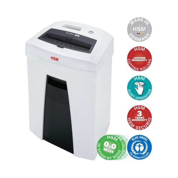 HSM Securio C16 makulator - P2 - 3,9 - strimler