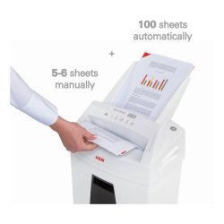 HSM Securio AF100 autofeed makulator - P4 - 4x25 - konfetti