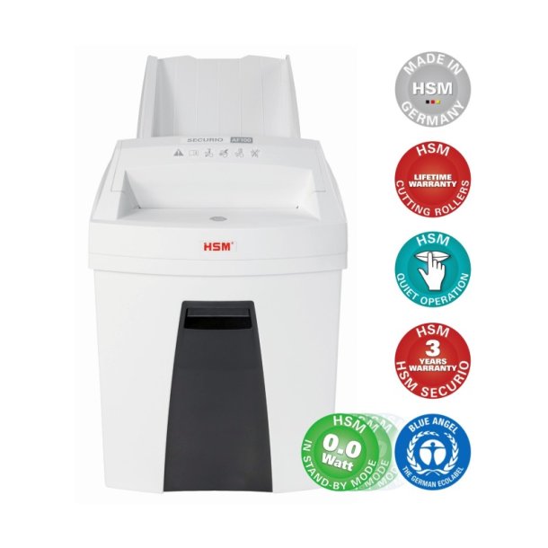 HSM Securio AF100 autofeed makulator - P4 - 4x25 - konfetti