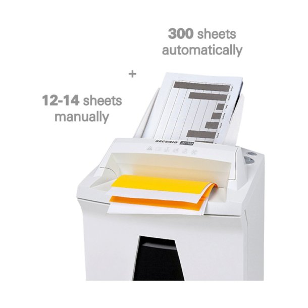 HSM Securio AF300 autofeed makulator - P4 - 4,5x30 - konfetti