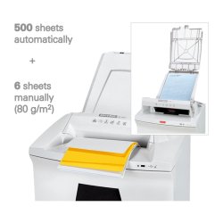 HSM Securio AF500 Autofeed makulator - P6 - 0,78x11 - konfetti