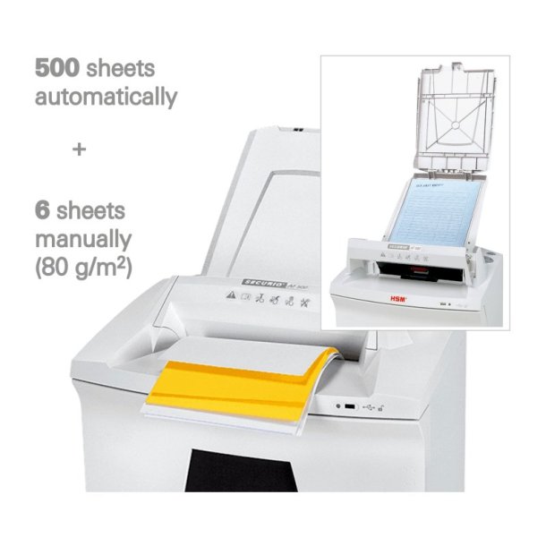 HSM Securio AF500 Autofeed makulator - P6 - 0,78x11 - konfetti