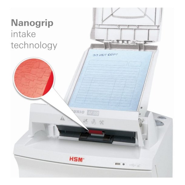 HSM Securio AF350 Autofeed makulator - P5 - 1,9x15 - konfetti