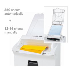 HSM Securio AF350 Autofeed makulator - P4 - 4,5x30 - konfetti