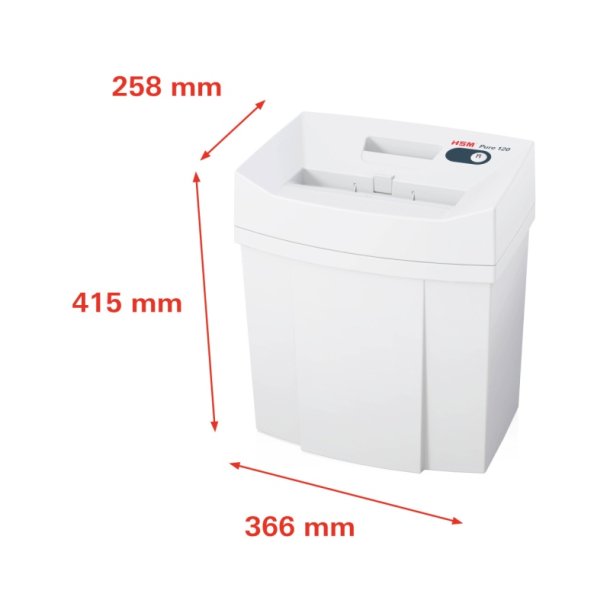 HSM Pure 120 makulator - P4 konfettimakulator 20 Liter