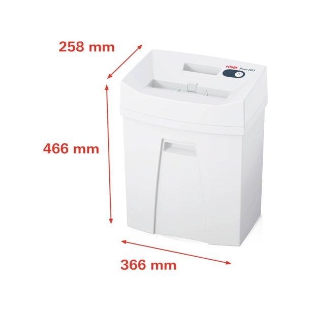 HSM Pure 220 makulator - P4 konfettimakulator 25 Liter