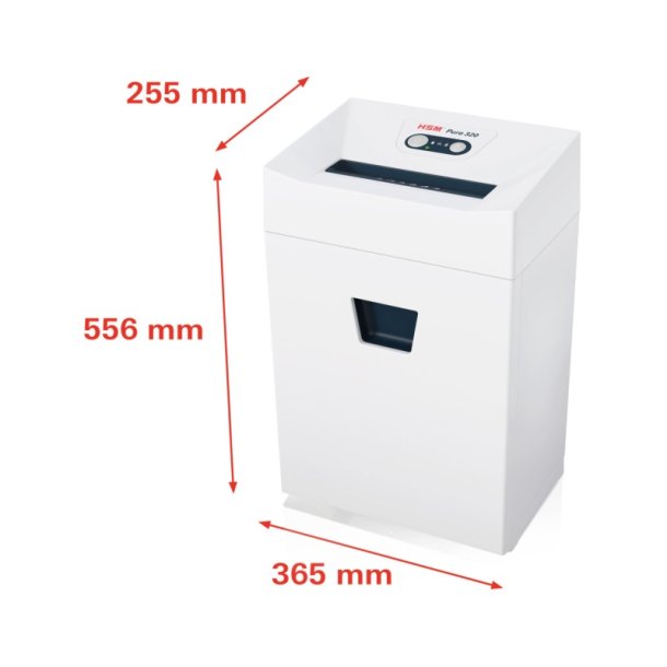 HSM Pure 320 makulator - P2 Strimmelmakulator 25 Liter