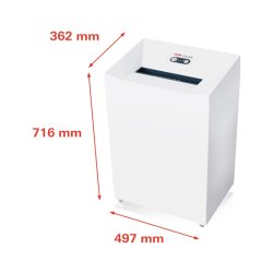 HSM Pure 530 papir makulator - 1,9x15mm P4 konfettimakulator 80L