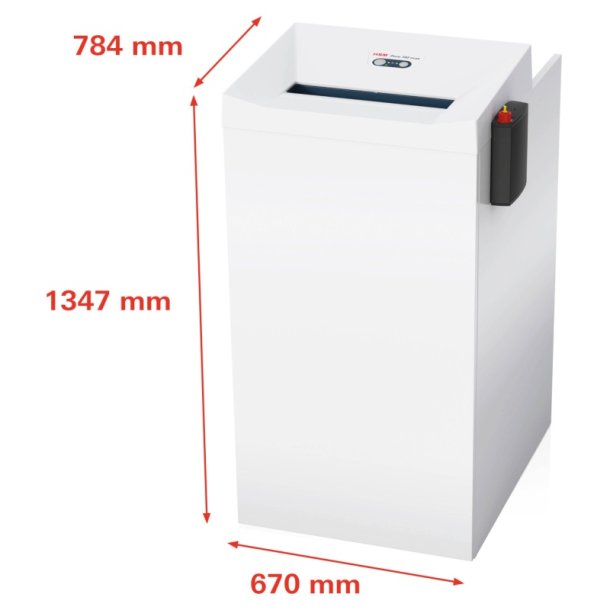 HSM Pure 740MAX makulator - P5 konfettimakulator 240 Liter - Auto oli&eacute;r