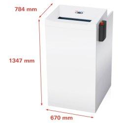 HSM Pure 740MAX makulator - P4 konfettimakulator 240 Liter - Auto oli&eacute;r