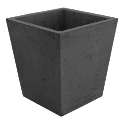 Frida 160 L beton plantekumme antracit basic - Firkantet