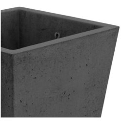 Frida 150 L beton plantekumme antracit basic - Firkantet
