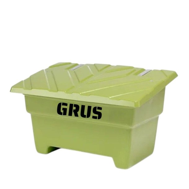 Sandboks/Saltboks - 550 Liter Grn sandbeholder med lg