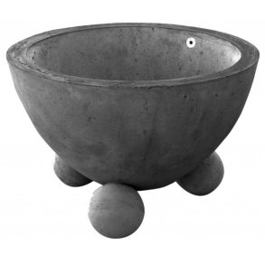 Alicia 90 L beton plantekumme antracit basic- rund/fod