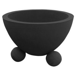 Alicia 90 L beton plantekumme antracit silikatmalet - rund/fod