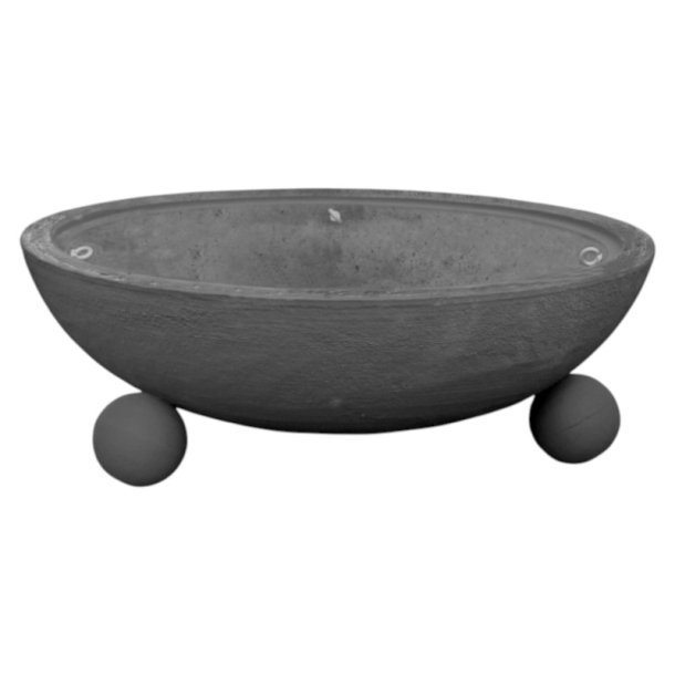 Engla 400 L beton plantekumme antracit basic - rund/fod