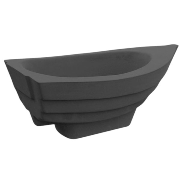 Robusta beton plantekumme sort - Exclusive silikatmalet - armeret