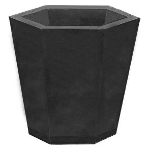 Sixten 90 L beton plantekumme antracit silikatmalet - Sekskantet