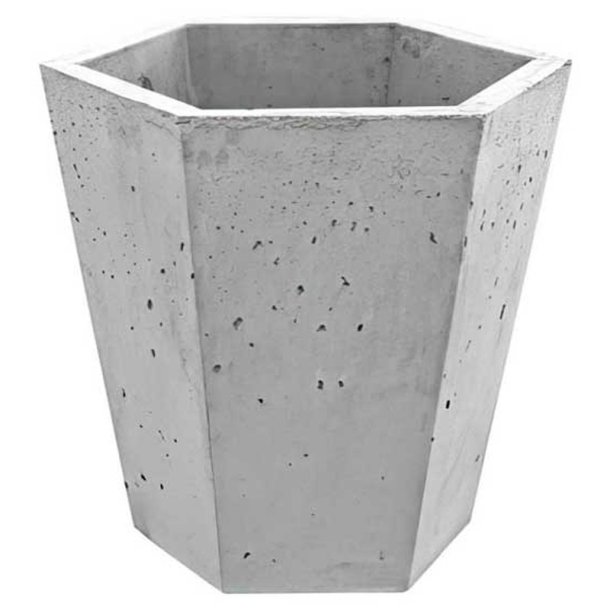 Sixten beton plantekumme gr - Basis gennemfarvet - armeret