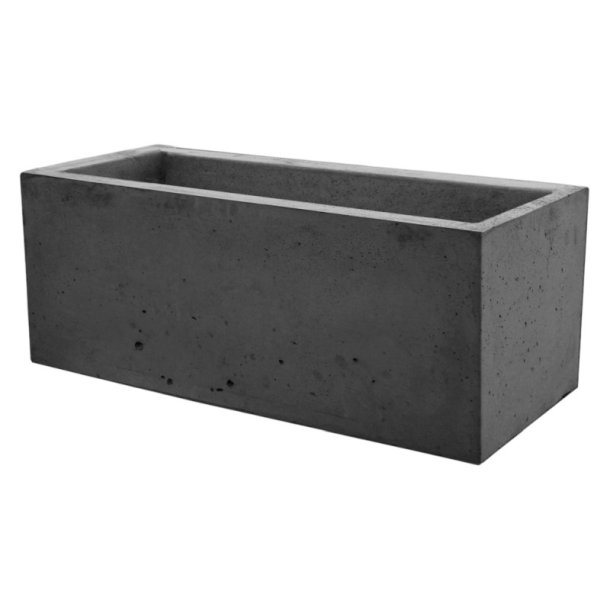 Theo beton plantekumme sort - basis gennemfarvet - armeret