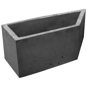 Theo 110 L beton plantekumme sort basic - Venstre