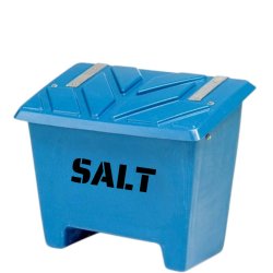 Sandboks/Saltboks - 130 Liter Bl sandbeholder med lg