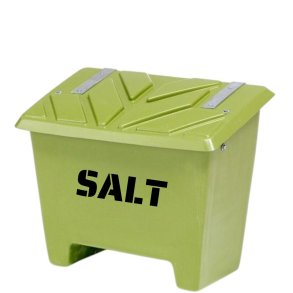 Sandboks/Saltboks - 130 Liter Grn sandbeholder med lg