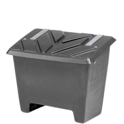 Sandboks/Saltboks - 130 Liter Sort sandbeholder med lg