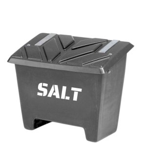 Sandboks/Saltboks - 130 Liter Sort sandbeholder med lg