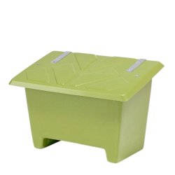 Sandboks/Saltboks - 250 Liter Grn sandbeholder med lg