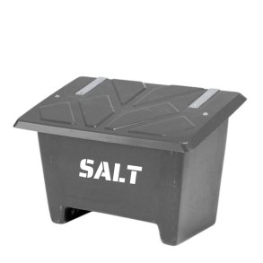 Sandboks/Saltboks - 250 Liter Sort sandbeholder med lg