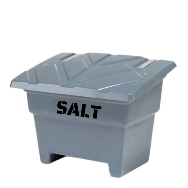Sandboks/Saltboks - 350 Liter Gr sandbeholder med lg