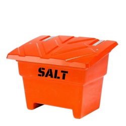 Sandboks/Saltboks - 350 Liter Orange sandbeholder med lg