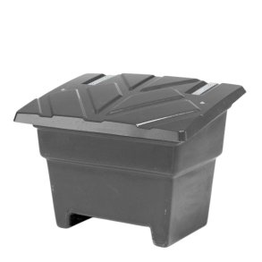 Sandboks/Saltboks - 350 Liter Sort sandbeholder med l�g