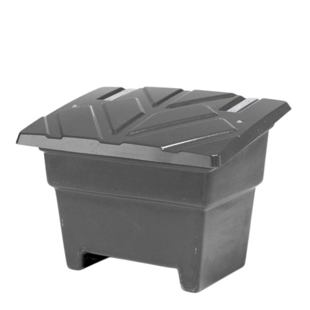 Sandboks/Saltboks - 350 Liter Sort sandbeholder med lg
