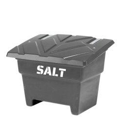 Sandboks/Saltboks - 350 Liter Sort sandbeholder med lg