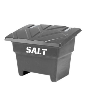 Sandboks/Saltboks - 350 Liter Sort sandbeholder med lg