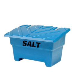 Sandboks/Saltboks - 550 Liter Bl sandbeholder med lg