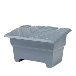 Sandboks/Saltboks - 550 Liter Gr� sandbeholder med l�g