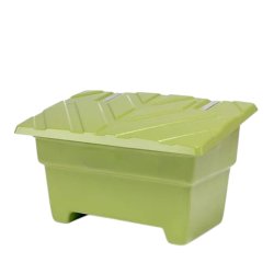 Sandboks/Saltboks - 550 Liter Grn sandbeholder med lg
