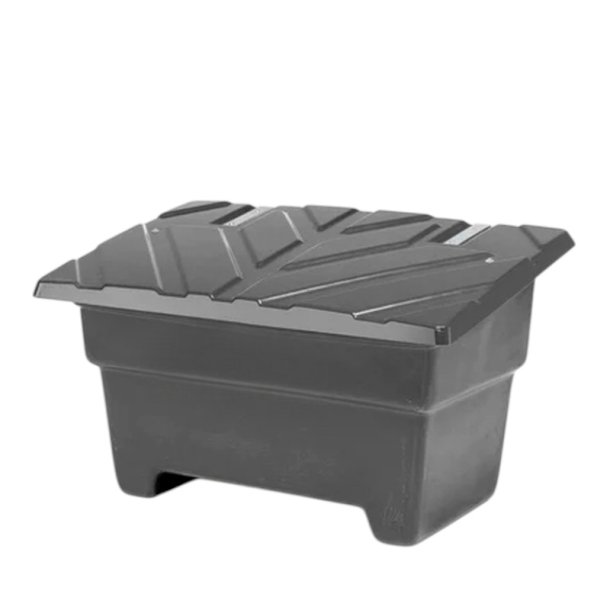 Sandboks/Saltboks - 550 Liter Sort sandbeholder med lg