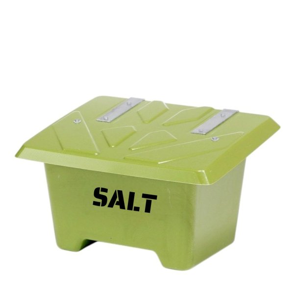 Sandboks/Saltboks - 65 Liter Grn sandbeholder med lg
